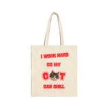 Custom Pet Portrait Tote Bag - 1:1 Personalized | Chill-Red Theme