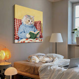 Custom Pet Portrait Canvas - 1:1 Personalized | Sweater Theme