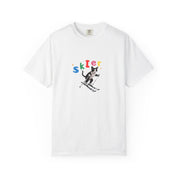 Custom Pet Portrait T-Shirt - 1:1 Personalized | Skiing Theme