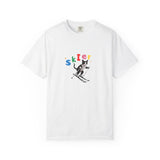 Custom Pet Portrait T-Shirt - 1:1 Personalized | Skiing Theme
