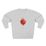 Custom Pet Portrait Sweatshirt - 1:1 Personalized | Balloon-Red Theme