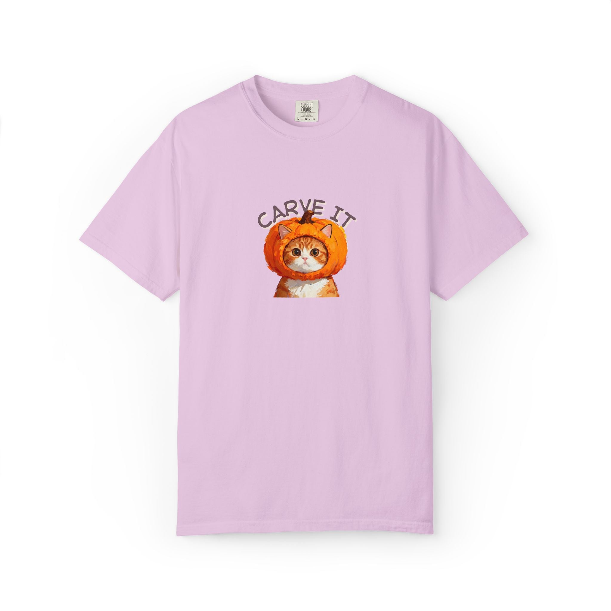 Custom Pet Portrait T-Shirt - 1:1 Personalized | Pumpkin Theme
