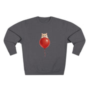 Custom Pet Portrait Sweatshirt - 1:1 Personalized | Balloon-Red Theme