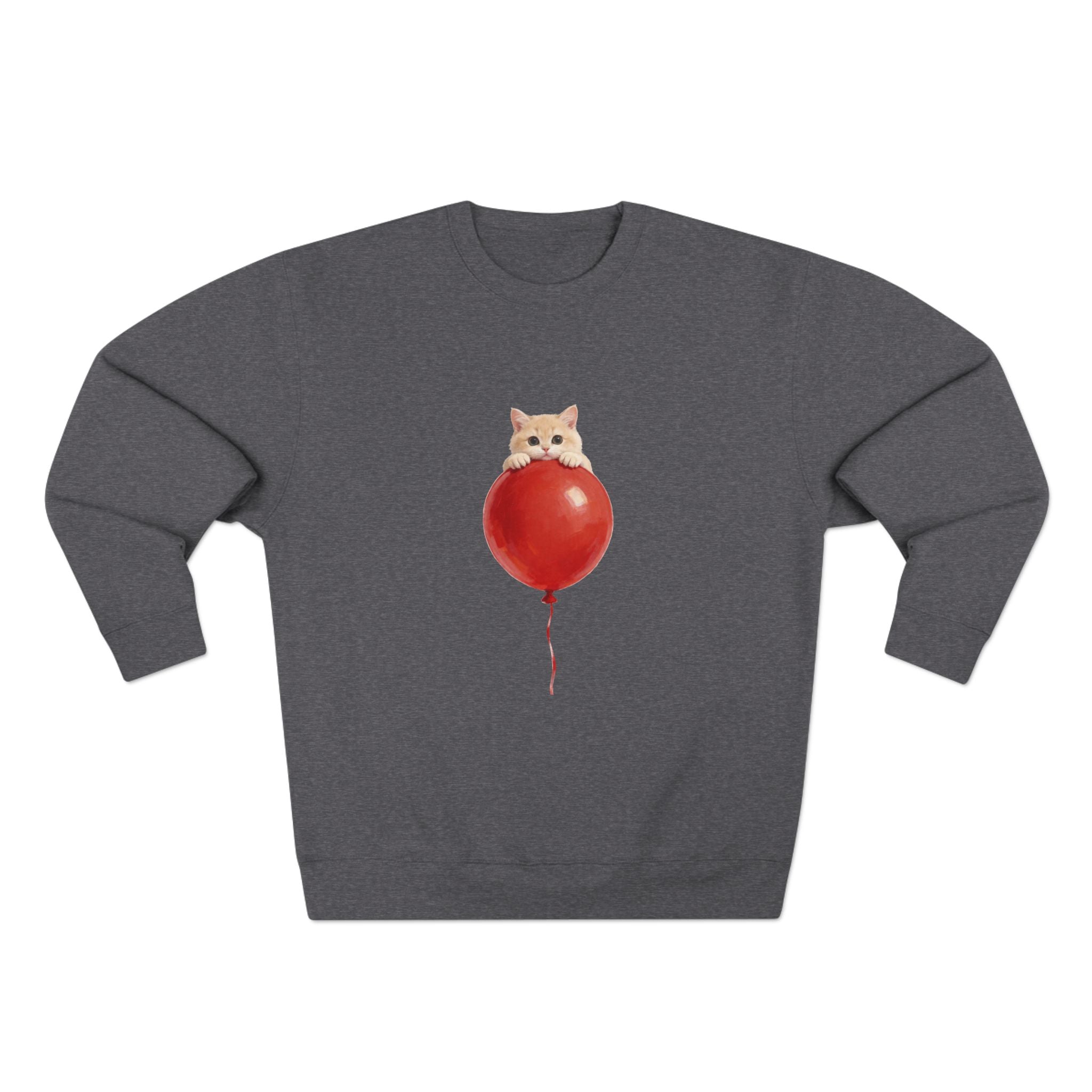 Custom Pet Portrait Sweatshirt - 1:1 Personalized | Balloon-Red Theme
