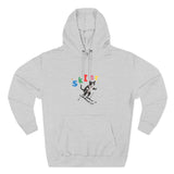 Custom Pet Portrait Hoodie - 1:1 Personalized | Skiing Theme