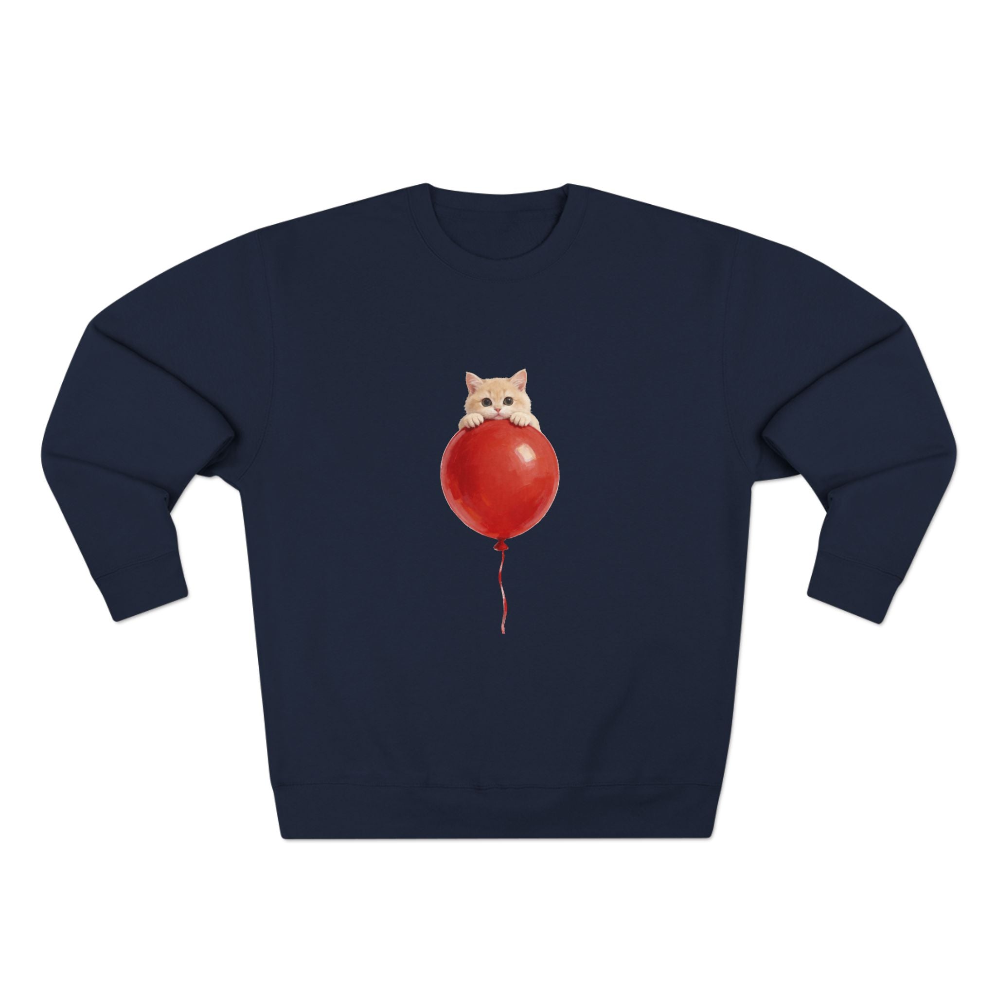 Custom Pet Portrait Sweatshirt - 1:1 Personalized | Balloon-Red Theme
