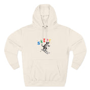 Custom Pet Portrait Hoodie - 1:1 Personalized | Skiing Theme