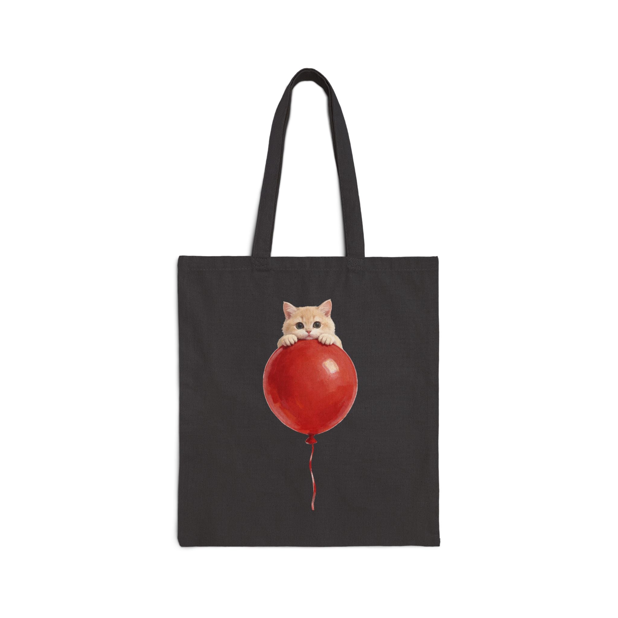 Custom Pet Portrait Tote Bag - 1:1 Personalized | Balloon-Red Theme