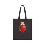 Custom Pet Portrait Tote Bag - 1:1 Personalized | Balloon-Red Theme