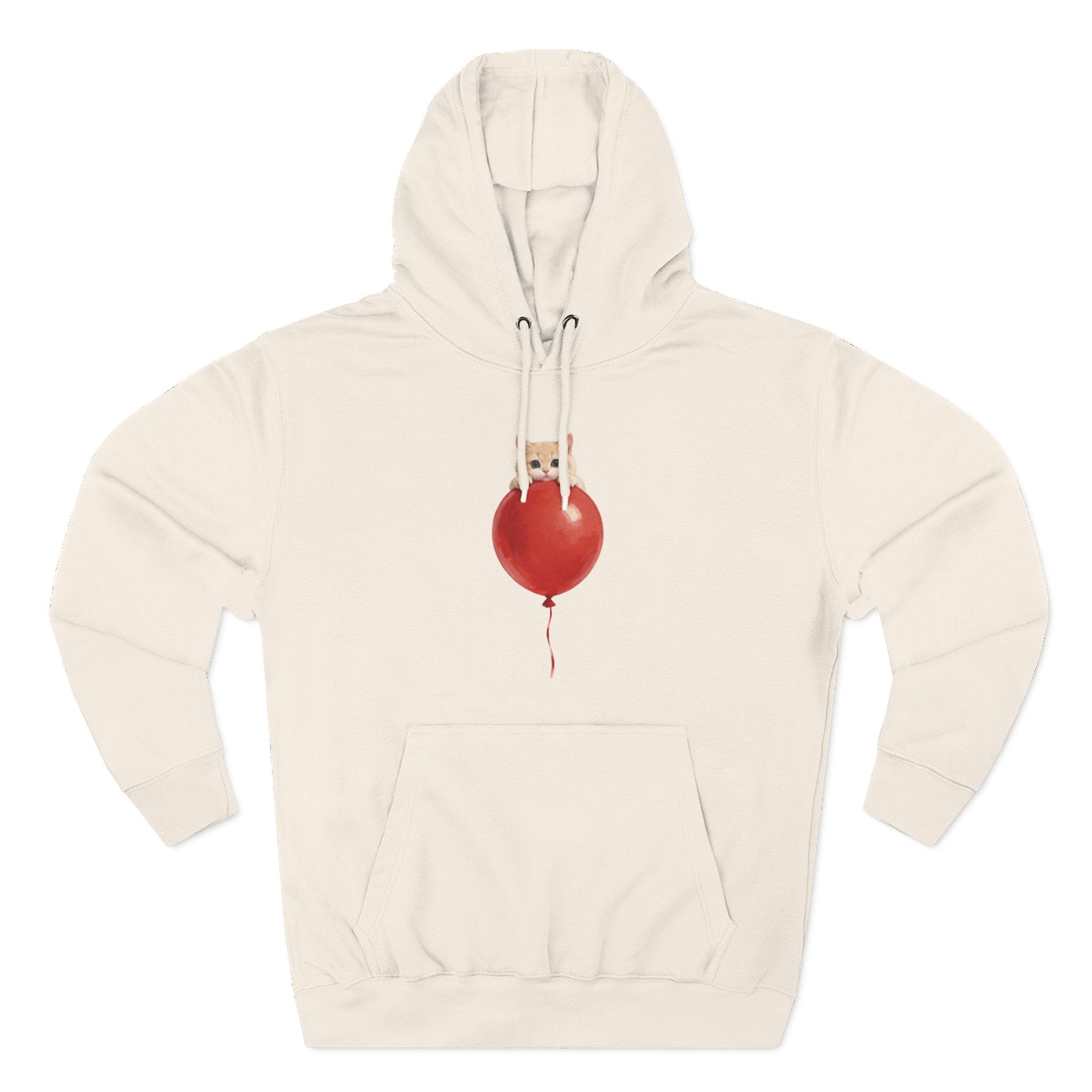 Custom Pet Portrait Hoodie - 1:1 Personalized | Balloon-Red Theme
