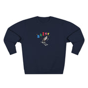 Custom Pet Portrait Sweatshirt - 1:1 Personalized | Skiing Theme