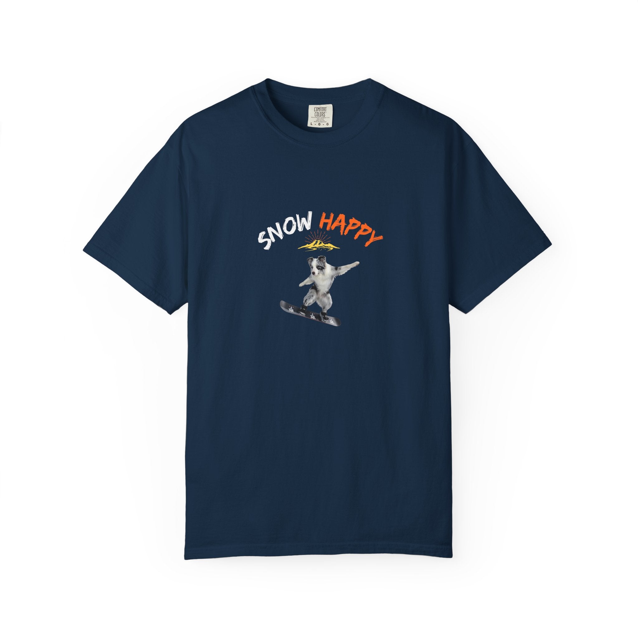 Custom Pet Portrait T-Shirt - 1:1 Personalized | Snowboarding Theme