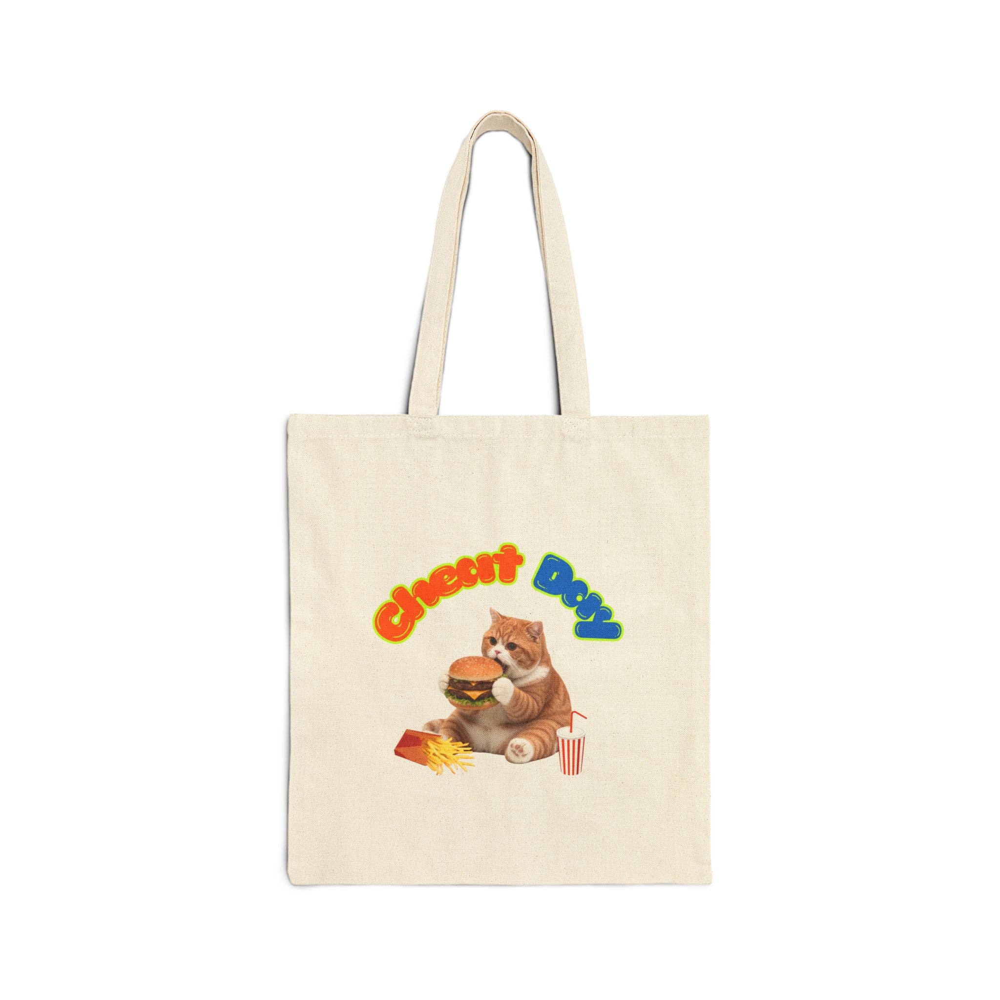 Custom Pet Portrait Tote Bag - 1:1 Personalized | CheatDay Theme