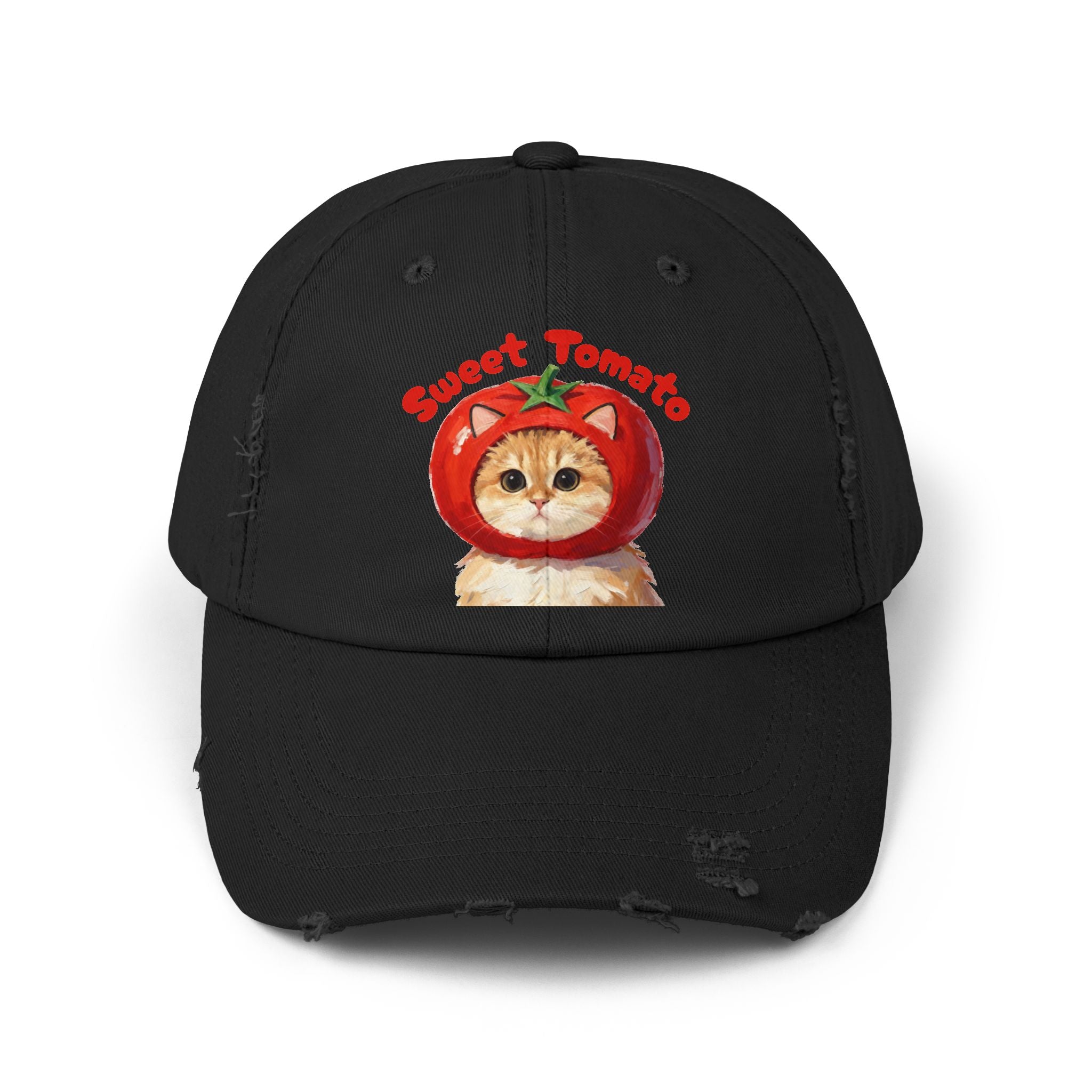 Custom Pet Portrait Cap - 1:1 Personalized | Strawberry Theme