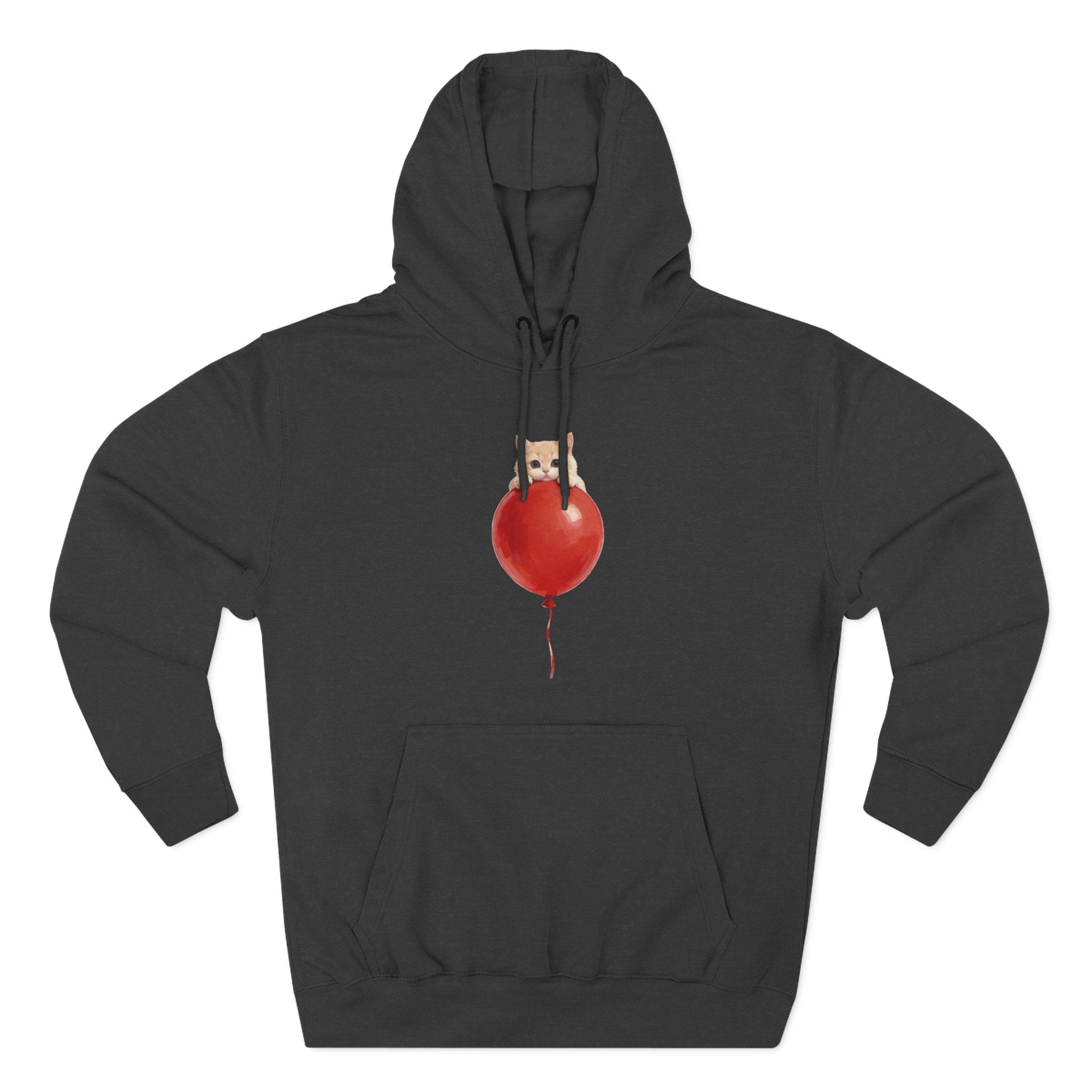 Custom Pet Portrait Hoodie - 1:1 Personalized | Balloon-Red Theme