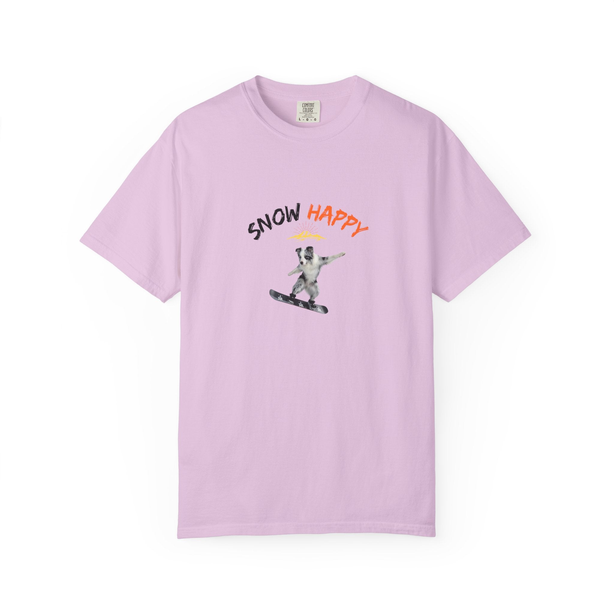 Custom Pet Portrait T-Shirt - 1:1 Personalized | Snowboarding Theme