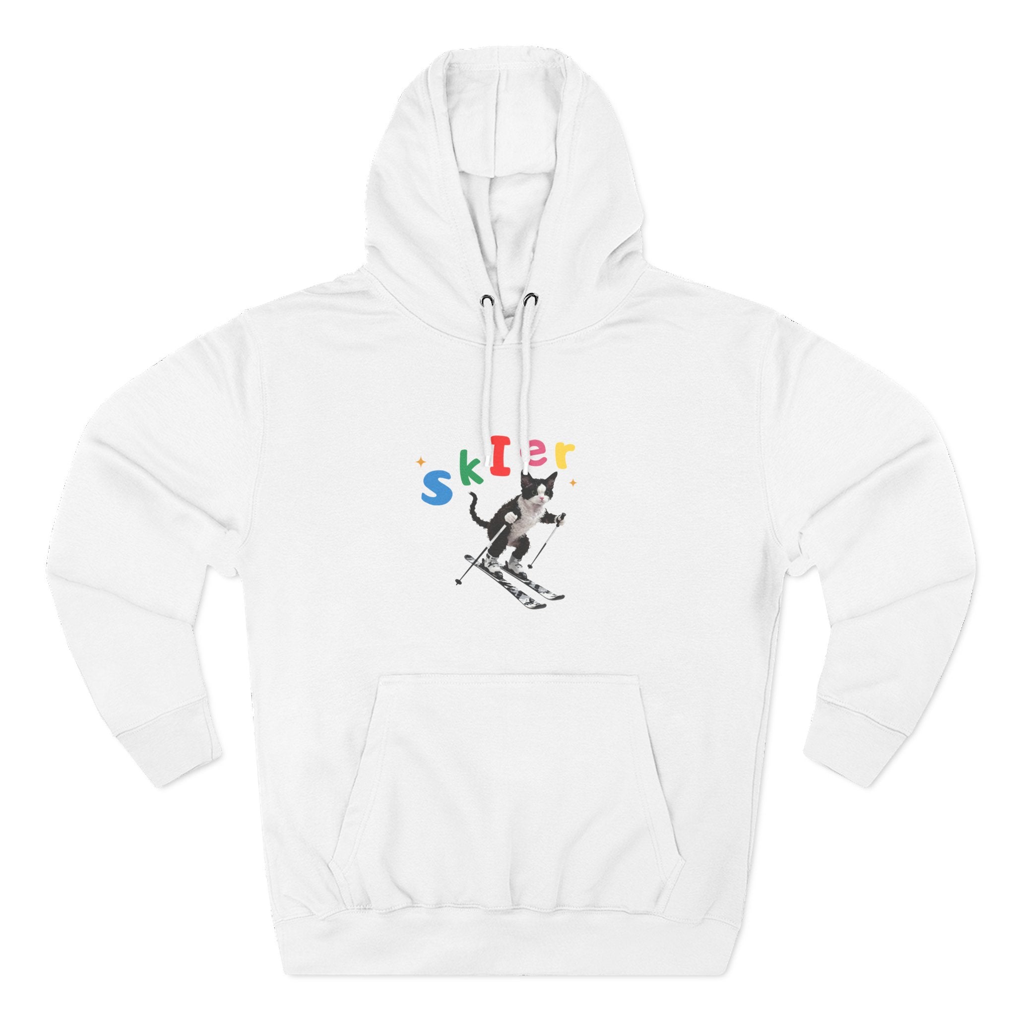 Custom Pet Portrait Hoodie - 1:1 Personalized | Skiing Theme
