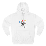 Custom Pet Portrait Hoodie - 1:1 Personalized | Skiing Theme