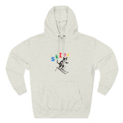 Custom Pet Portrait Hoodie - 1:1 Personalized | Skiing Theme