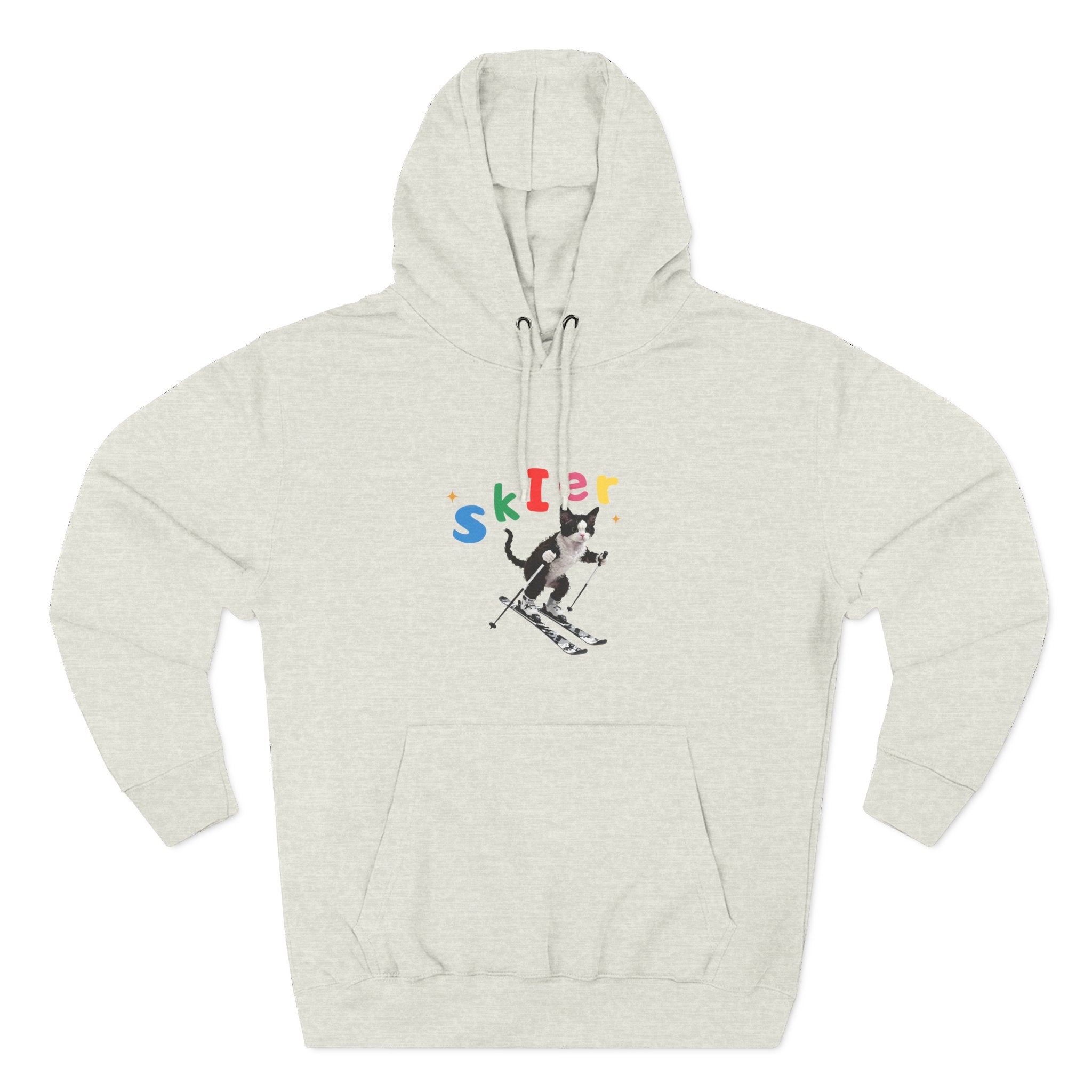 Custom Pet Portrait Hoodie - 1:1 Personalized | Skiing Theme