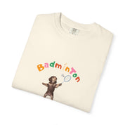Custom Pet Portrait T-Shirt - 1:1 Personalized | Badminton Theme
