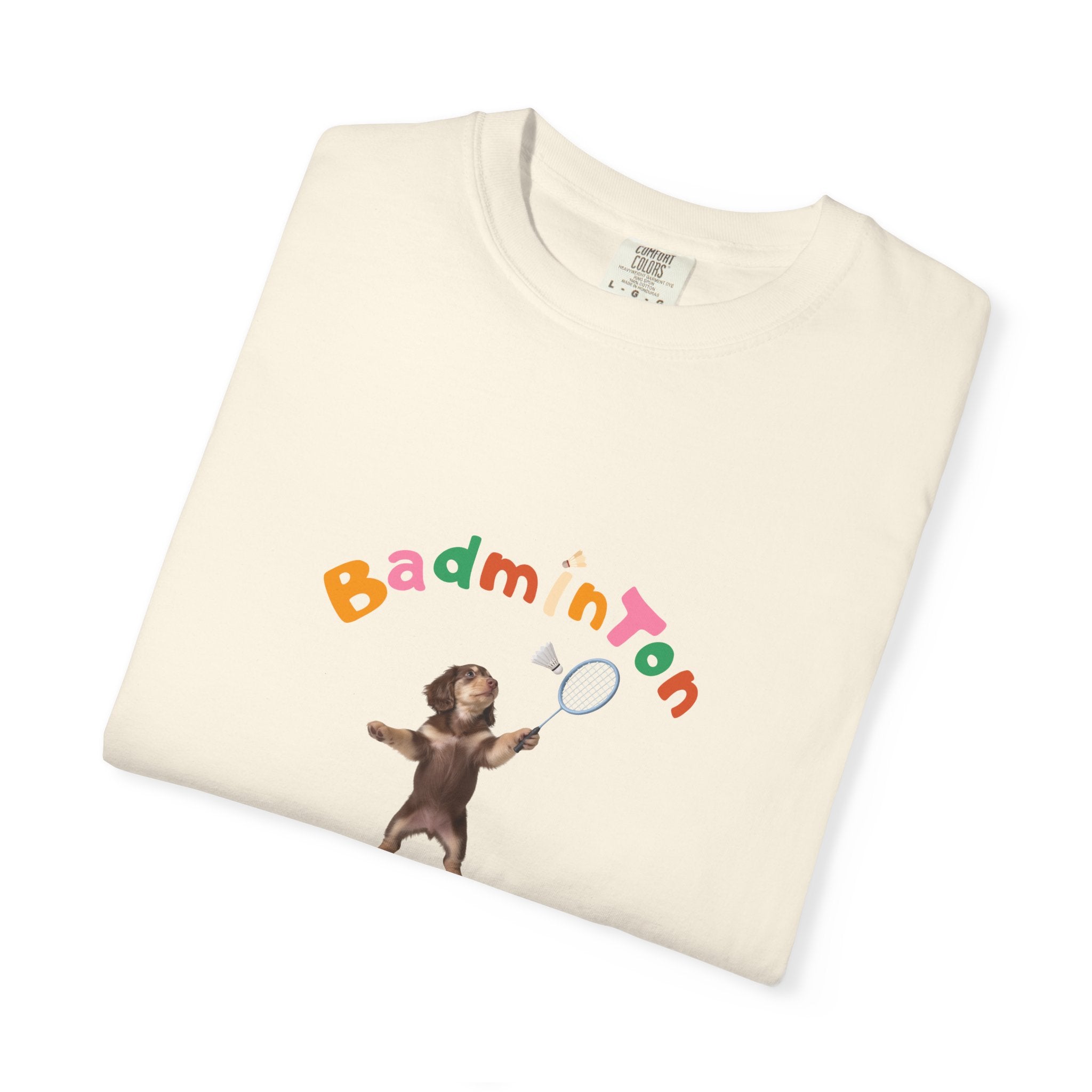 Custom Pet Portrait T-Shirt - 1:1 Personalized | Badminton Theme