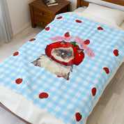Custom Pet Portrait Blanket - 1:1 Personalized | Tomato Theme