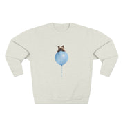 Custom Pet Portrait Sweatshirt - 1:1 Personalized | Balloon-Blue Theme