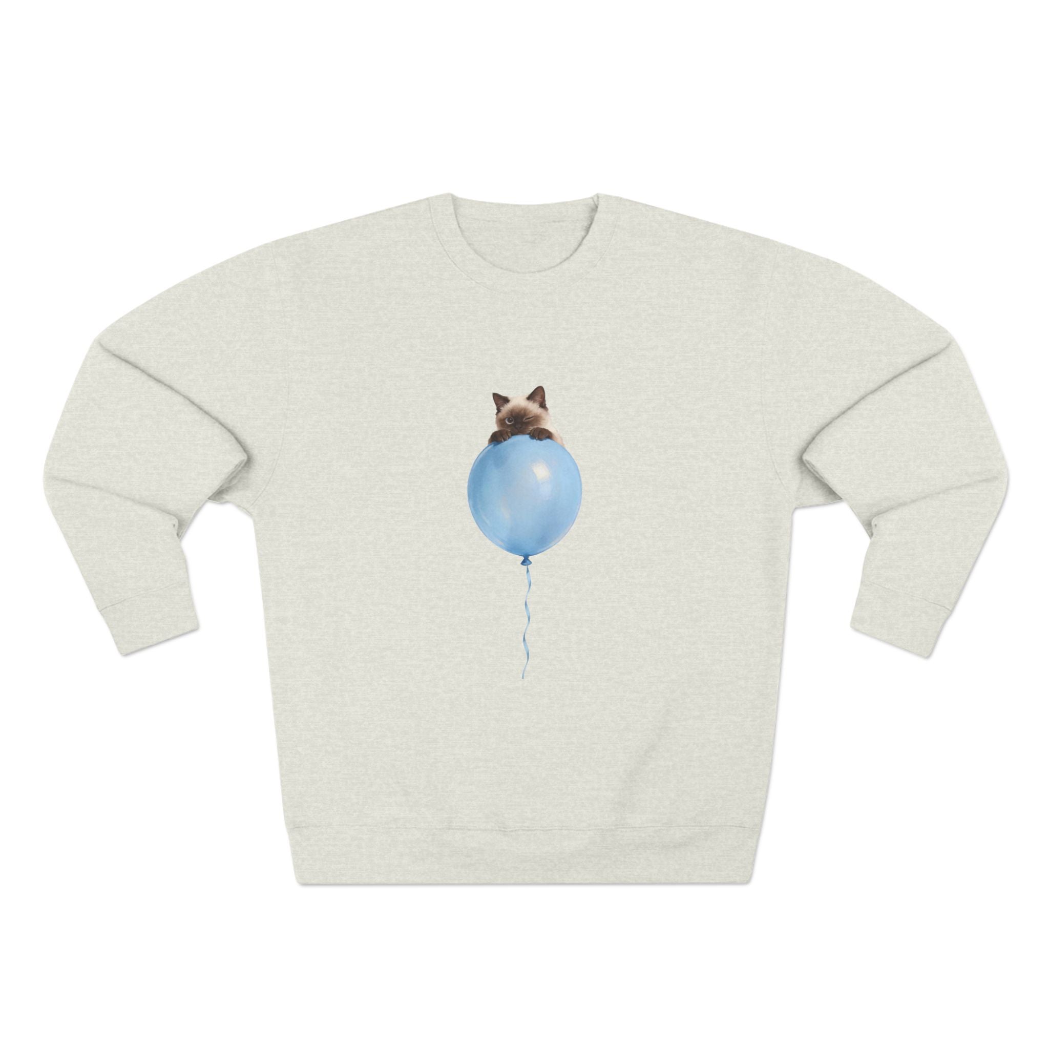 Custom Pet Portrait Sweatshirt - 1:1 Personalized | Balloon-Blue Theme