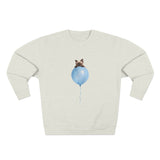 Custom Pet Portrait Sweatshirt - 1:1 Personalized | Balloon-Blue Theme