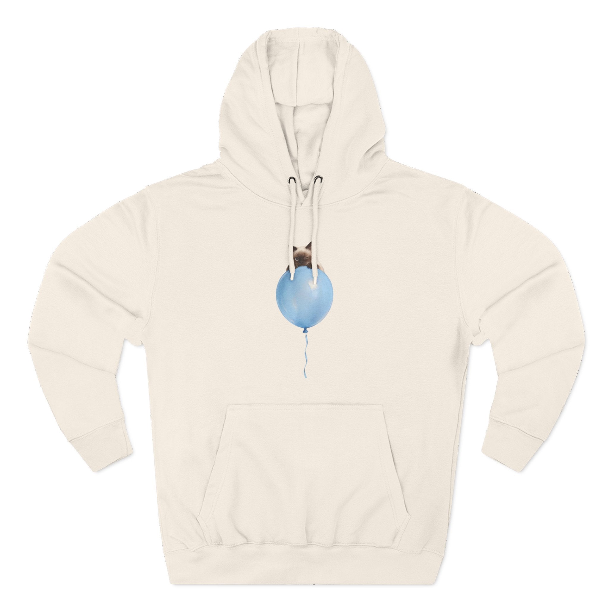 Custom Pet Portrait Hoodie - 1:1 Personalized | Balloon-Blue Theme