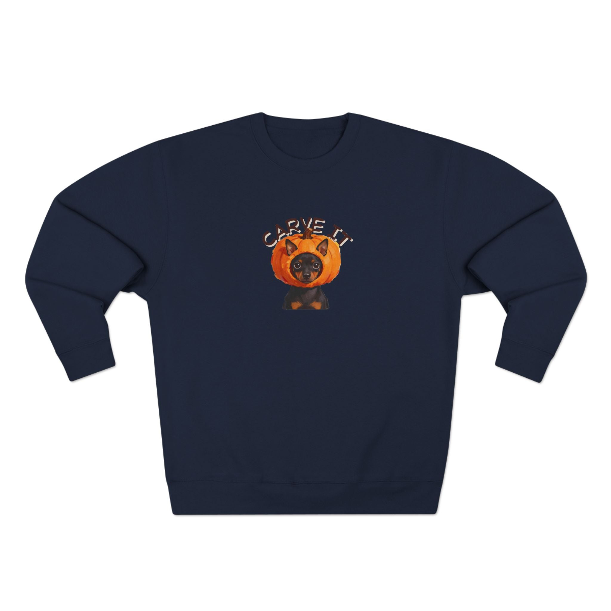 Custom Pet Portrait  Sweatshirt - 1:1 Personalized | Pumpkin Theme