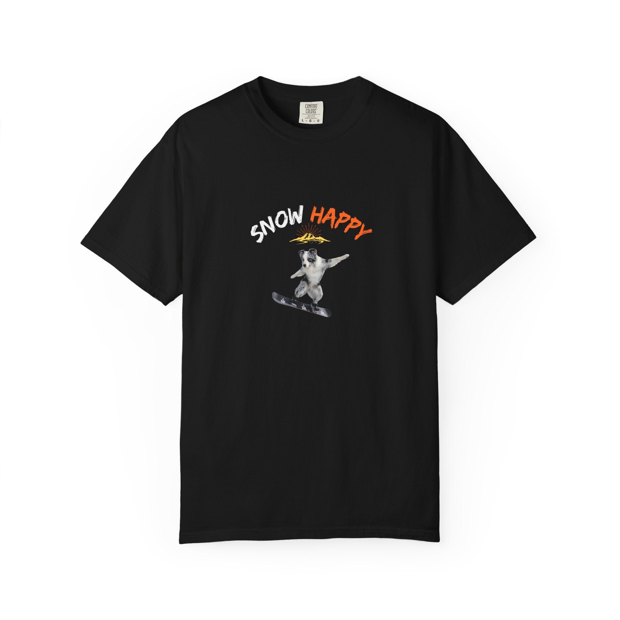 Custom Pet Portrait T-Shirt - 1:1 Personalized | Snowboarding Theme