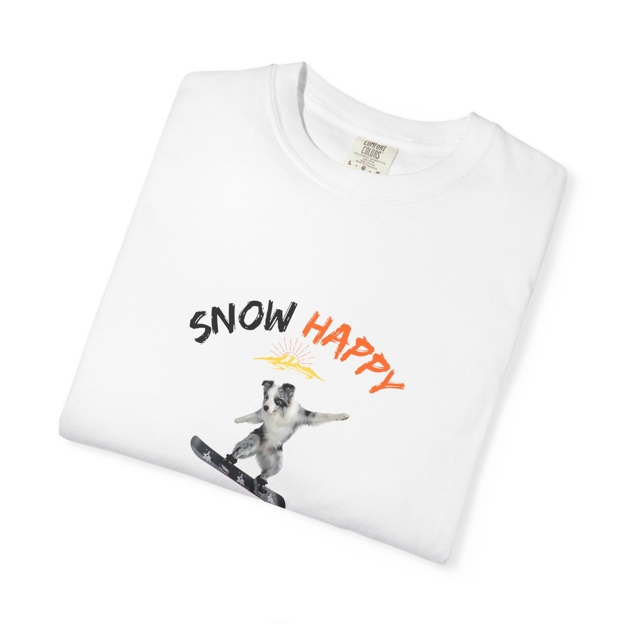 Custom Pet Portrait T-Shirt - 1:1 Personalized | Snowboarding Theme