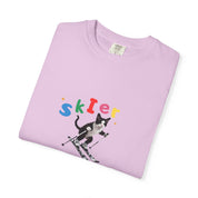 Custom Pet Portrait T-Shirt - 1:1 Personalized | Skiing Theme