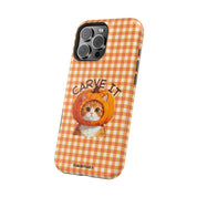 Custom Pet Portrait  Phone Case - 1:1 Personalized | Pumpkin Theme