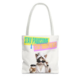 Custom Pet Portrait Tote Bag - 1:1 Personalized | Sunglasses Theme