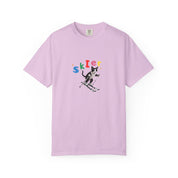 Custom Pet Portrait T-Shirt - 1:1 Personalized | Skiing Theme