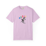 Custom Pet Portrait T-Shirt - 1:1 Personalized | Skiing Theme