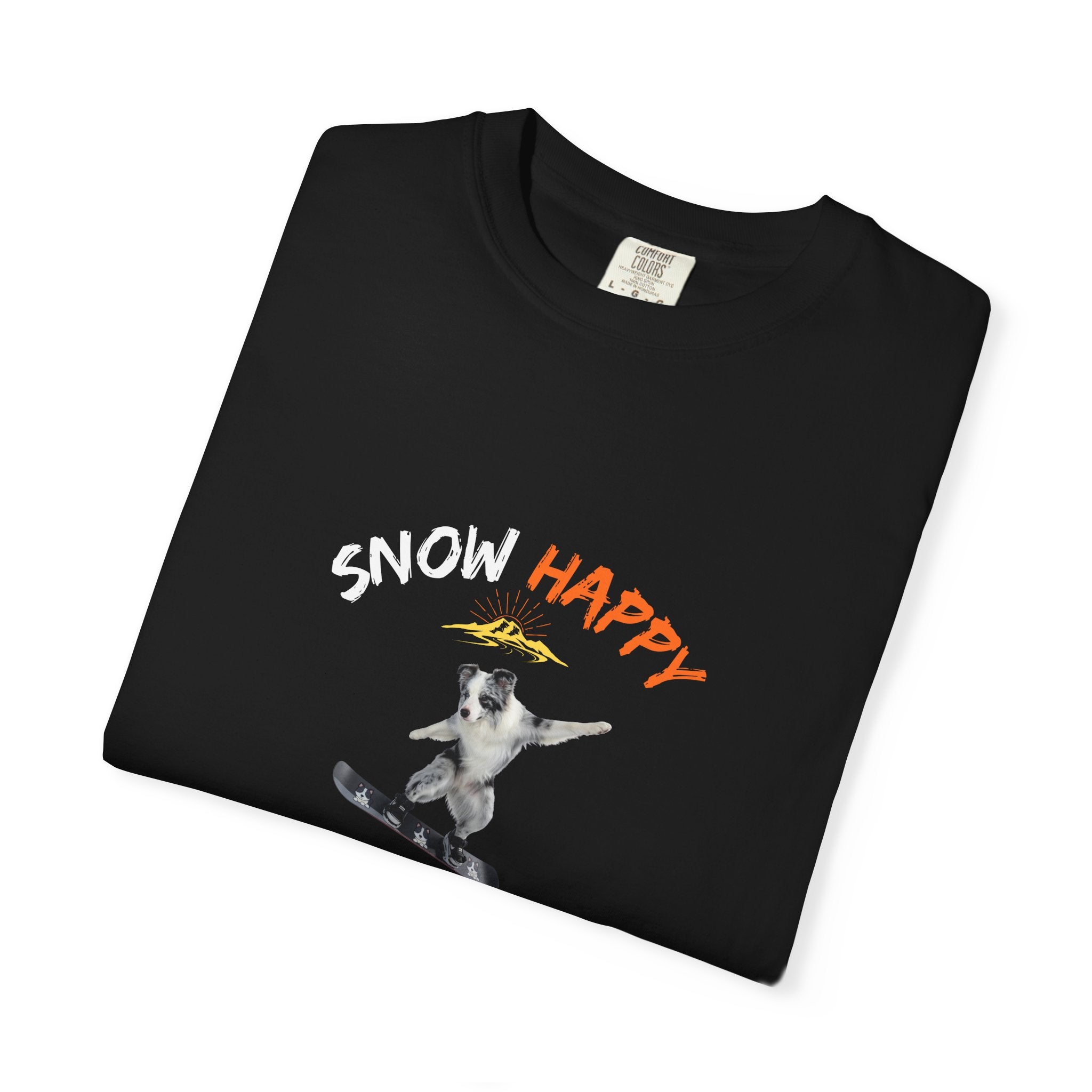 Custom Pet Portrait T-Shirt - 1:1 Personalized | Snowboarding Theme