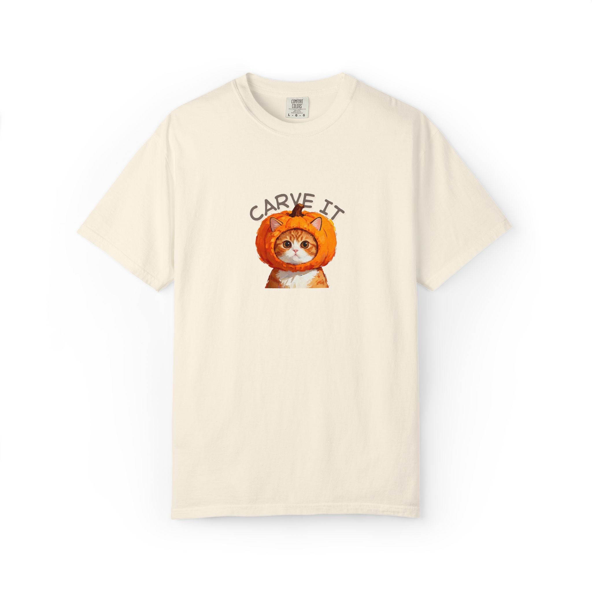 Custom Pet Portrait T-Shirt - 1:1 Personalized | Pumpkin Theme