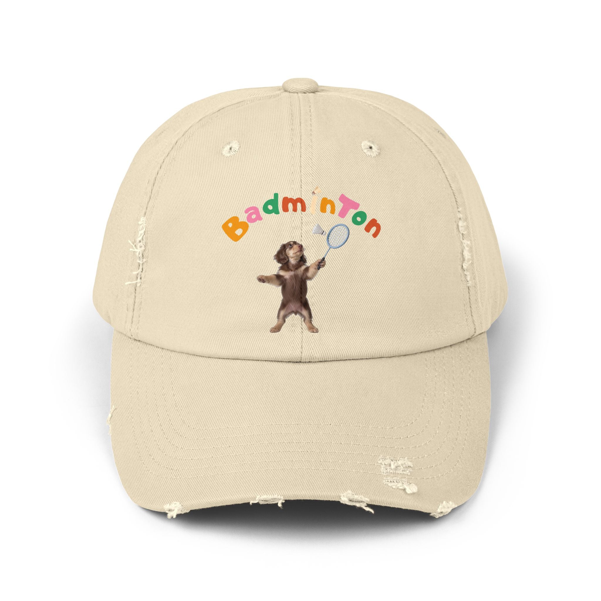 Custom Pet Portrait Cap - 1:1 Personalized | Badminton Theme