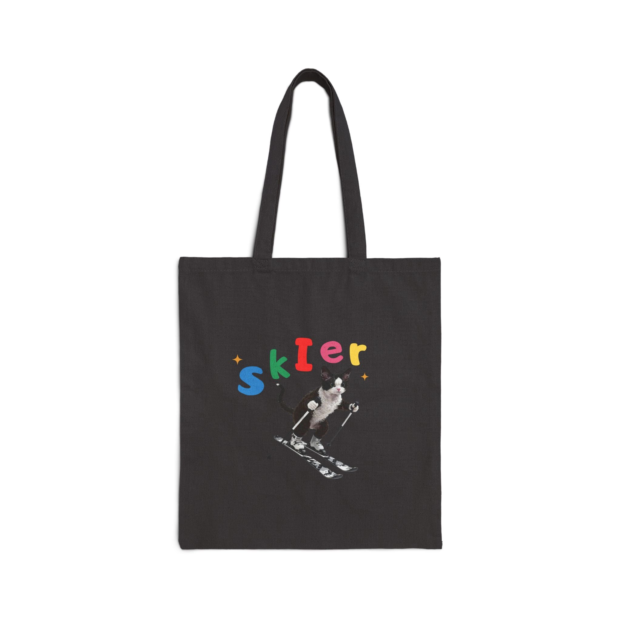 Custom Pet Portrait Tote Bag - 1:1 Personalized | Skiing Theme