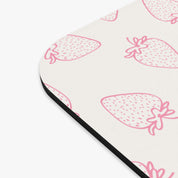 Custom Pet Portrait Mouse Pad - 1:1 Personalized | Strawberry Theme