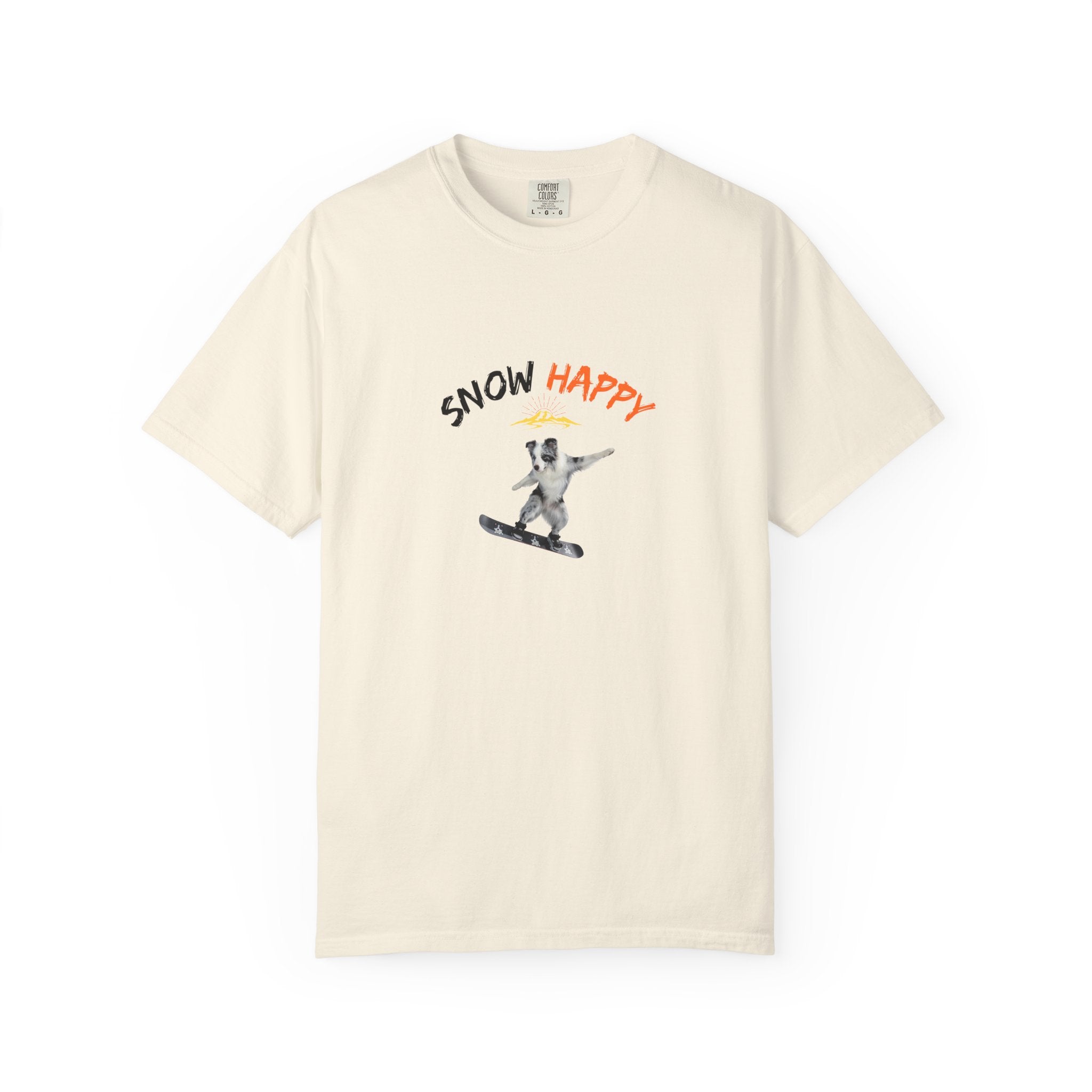 Custom Pet Portrait T-Shirt - 1:1 Personalized | Snowboarding Theme