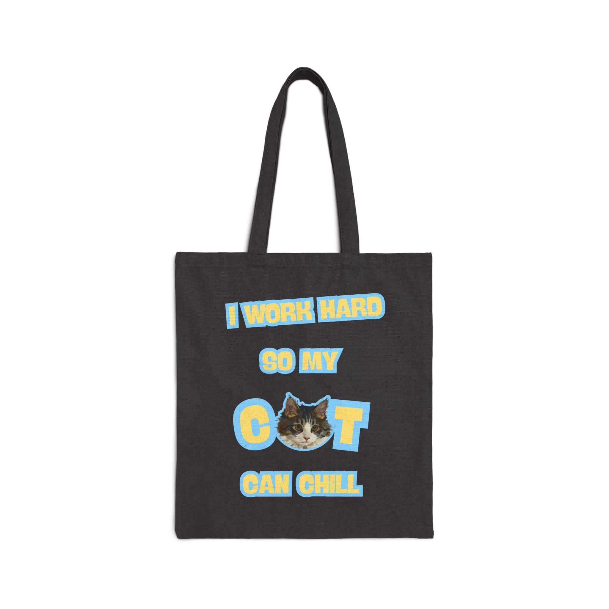 Custom Pet Portrait Tote Bag - 1:1 Personalized | Chill-Yellow Theme