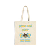 Custom Pet Portrait Tote Bag - 1:1 Personalized | Chill-Yellow Theme