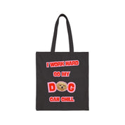 Custom Pet Portrait Tote Bag - 1:1 Personalized | Chill-Red Theme