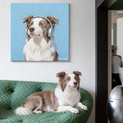 Custom Pet Portrait Canvas - 1:1 Personalized | Musician Theme