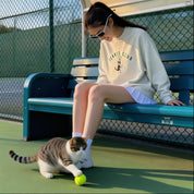 Custom Pet Portrait Sweatshirt - 1:1 Personalized | Tennis Theme